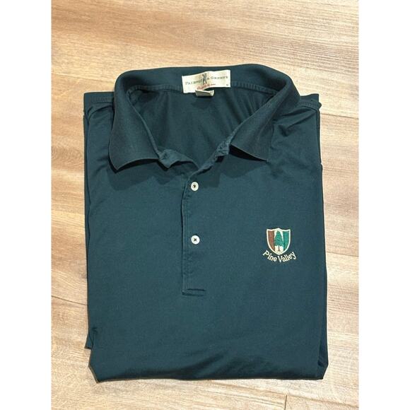 Pine Valley Fairway & Greene Dark Green Golf Shirt Polo 100% Cotton Large L - Picture 3 of 6
